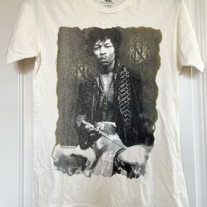 Jimi Hendrix Rock & Republic White Graphic Short Sleeve Tee